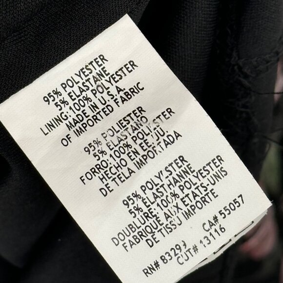 Bebe Floral Print Halter Black & Pink metallic floral Midi Dress size 12 womens - Picture 2 of 10